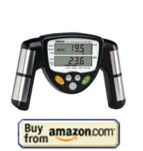 Omron body fat analyzer from Amazon
